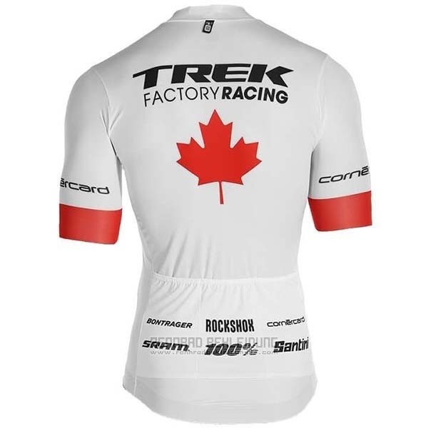 2019 Fahrradbekleidung Trek Factory Racing Champion Kanada Trikot Kurzarm und Tragerhose